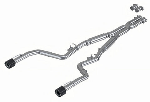 MBRP 3" Cat-Back, Dual Rear, 2015-2023 Dodge Charger 5.7L/6.2L/ 6.4L, T304 Stainless Steel, Street Profile with Dual Carbon Fiber Tips