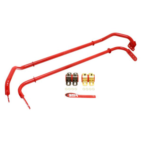 BMR 2010 - 2012 5th Gen Camaro Front & Rear Sway Bar Kit w/ Bushings - Red