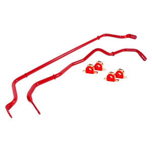 BMR 2016 - 2024 6th Gen Camaro Front & Rear Adjustable Sway Bar Kit w/ Bushings - Red