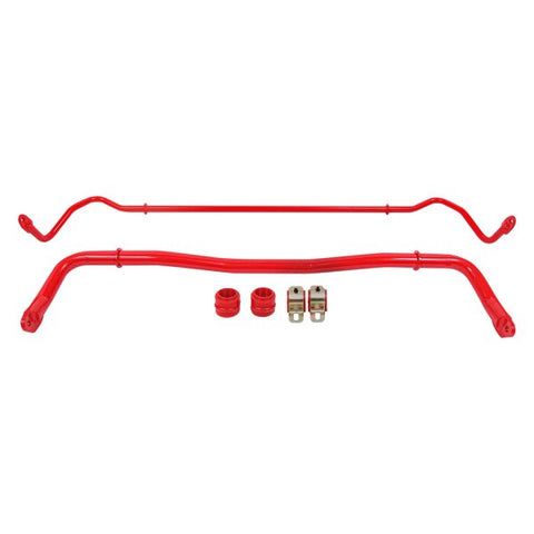 BMR 2008 + Dodge Challenger Front/Rear Sway Bar Kit w/ Bushings - Red