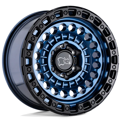 Black Rhino SENTINEL Cobalt Blue W/ Black Ring 17x8.5 -18 5x127mm 71.5mm