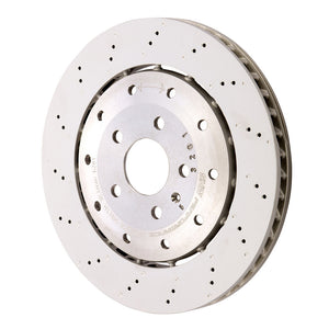 SHW 2008 - 2012 Audi R8 4.2L (Excl Ceramic Brakes) Rear Drill-Dimp Lightweight Brake Rotor (420615601F)