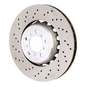 SHW 2015 - 2018 BMW M3 / 2015 - 2021 M4 / 2016 - 2021 M2 3.0L Left Front Cross-Drilled Lightweight Brake Rotor (34112284809)