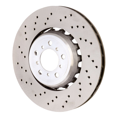 SHW 2015 - 2018 BMW M3 / 2015 - 2021 M4 / 2016 - 2021 M2 3.0L Right Front Cross-Drilled Lightweight Brake Rotor (34112284810)