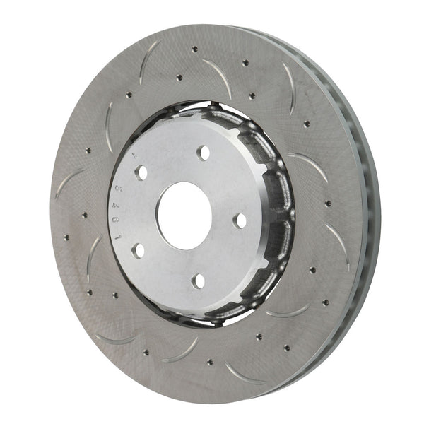 SHW 2005 - 2017 Subaru WRX STi 2.5L / 2020 WRX Front Drilled-Slotted Lightweight Brake Rotor
