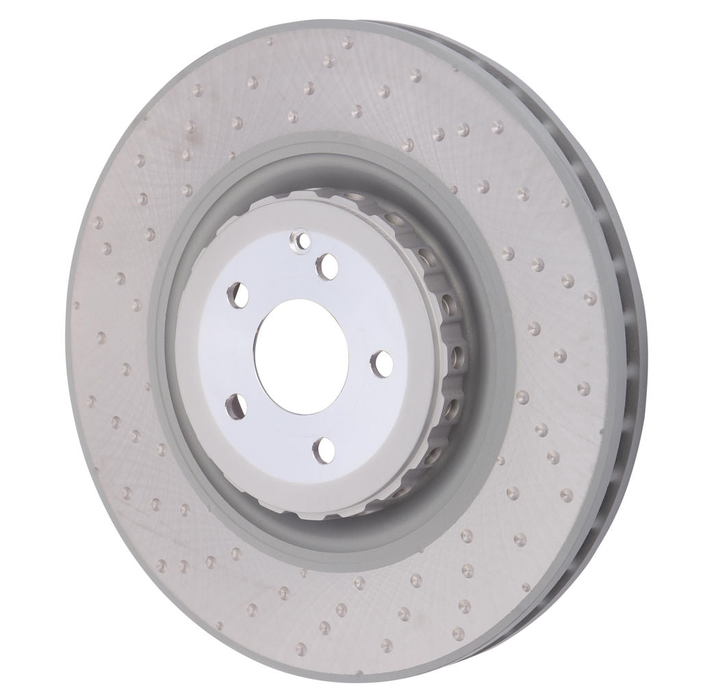 SHW 2008 - 2014 Mercedes-Benz CL63 / S63 / 2006 - 2012 S65 AMG Front Dimpled Lightweight Brake Rotor (2214211312-64)