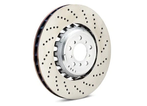 SHW 2015 - 2020 Dodge Challenger/Charger V6/V8 Front Drilled-Slotted Lightweight Brake Rotor (68184587AE)