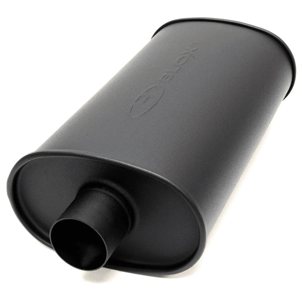 BLOX Racing 3 inch SL Sport Muffler - Silver / Matte Black