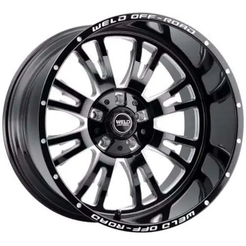 Weld Slingblade 20x9/8x165.1 BP/0 Offset/ 5 BS/125.1 Bore Gloss Black MIL
