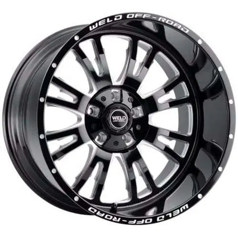 Weld Slingblade 20x9/8x165.1 BP/0 Offset/ 5 BS/125.1 Bore Gloss Black MIL