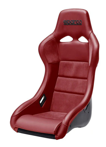 Sparco Seat QRT Performance Leather/Alcantara Red (Must Use Side Mount 600QRT)