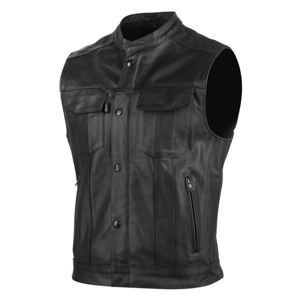 Speed and Strength Band Of Brothers Leather Vest Black