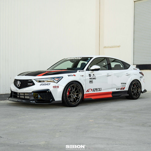 Seibon 2024 + Acura Integra Type-S MB-Style Carbon Fiber Side Skirts