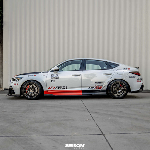 Seibon 2024 + Acura Integra Type-S MB-Style Carbon Fiber Side Skirts