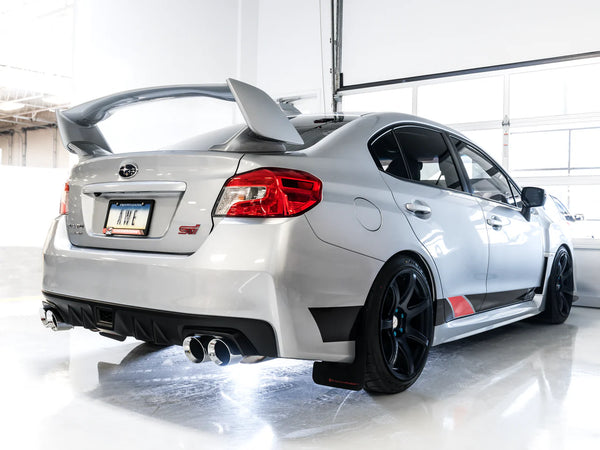 AWE Tuning Touring Edition Cat Back Exhaust Chrome Tips - Subaru WRX/STI Sedan 2011-2014 / STI 2015+