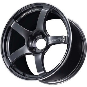 Advan TC4 18x9.5 +12 5x114.3 Racing Gunmetallic and Ring Wheel