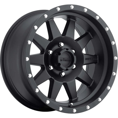 Method MR301 The Standard 20x9 +18mm Offset 8x6.5 130.81mm CB Matte Black Wheel