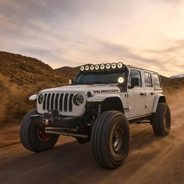 KC HiLiTES 2018 - 2026 Jeep Wrangler JL / 2020 - 2026 Jeep Gladiator JT Gravity Titan Overhead Light Bar