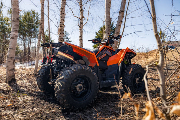 MBRP 2013 - 2025 Polaris Scrambler 850 5in Slip-on Exhaust System w/ Performance Mufflers
