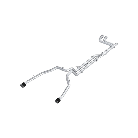 MBRP 2025 + RAM 3.0L RHO 3in Dual Split Rear Cat Back w/ Carbon Fiber Tips - T304