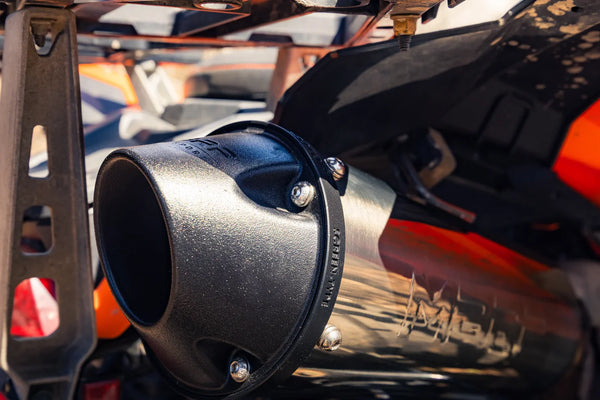 MBRP 2013 - 2025 Polaris Scrambler 850 5in Slip-on Exhaust System w/ Performance Mufflers