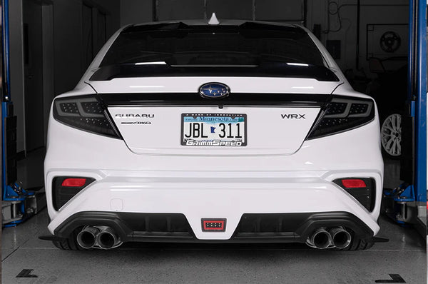 OLM Spec-AR LED Taillights (Smoke Lens Black Base White Bar) - 2022 + WRX