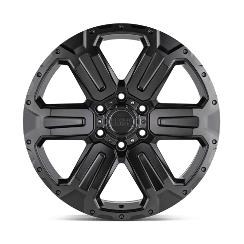 Black Rhino WANAKA M-gunmetal W/ Brushed Face 18x9 +12 6x139.7mm 112.1mm