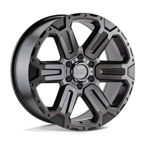 Black Rhino WANAKA M-gunmetal W/ Brushed Face 18x9 +12 6x139.7mm 112.1mm