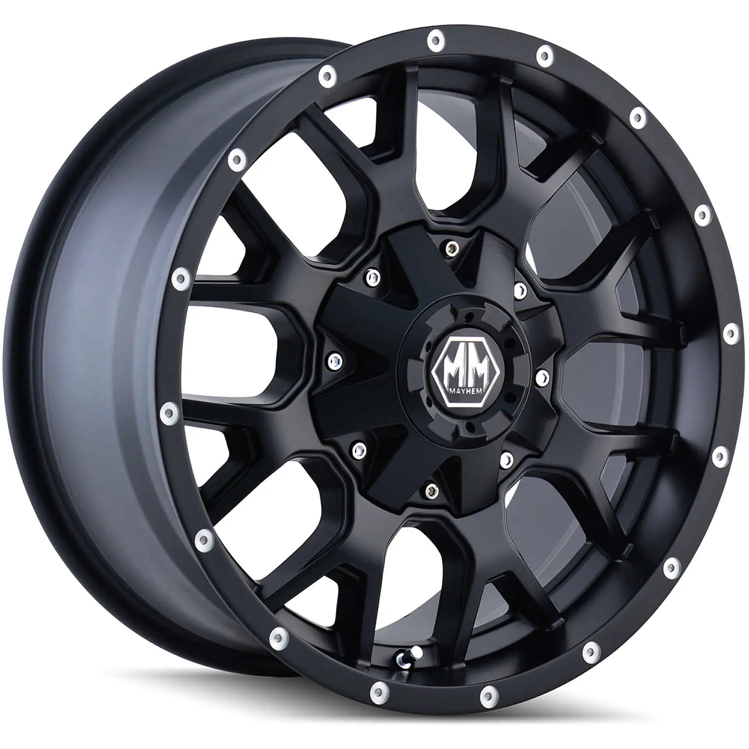 Mayhem 8015 Warrior 18x9 / 6x135 BP / 18mm Offset / 106mm Hub Matte Black Wheel