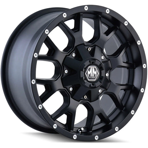 Mayhem 8015 Warrior 18x9 / 6x135 BP / 18mm Offset / 106mm Hub Matte Black Wheel