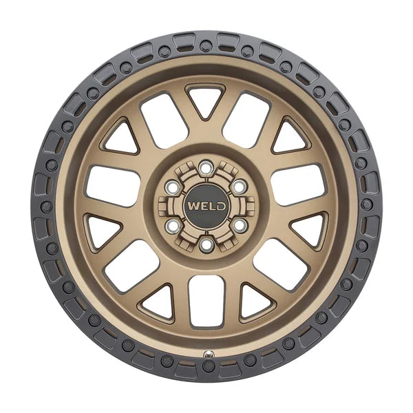 Weld Off-Road W115 17X9 Cinch 6X135 6X139.7 ET-12 BS4.50 Satin Bronze / Satin Black 106.1