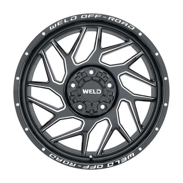 Weld Off-Road W117 20X9 Fulcrum 5X127 5X139.7 ET20 BS5.75 Gloss Black MIL 87.1