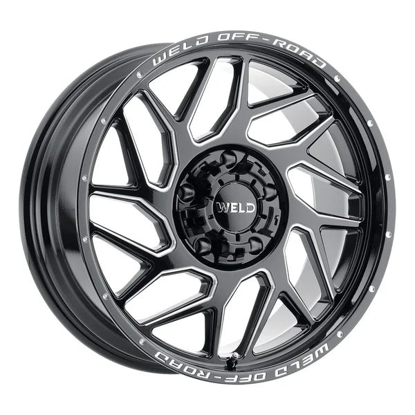 Weld Off-Road W117 20X9 Fulcrum 5X127 5X139.7 ET20 BS5.75 Gloss Black MIL 87.1