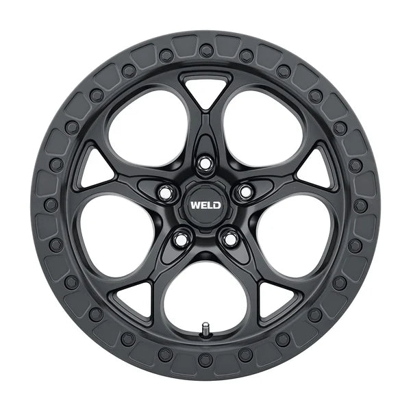 Weld Off-Road W108 17X9.0 Ledge 5X127 ET00 BS5.00 Satin Black 71.5