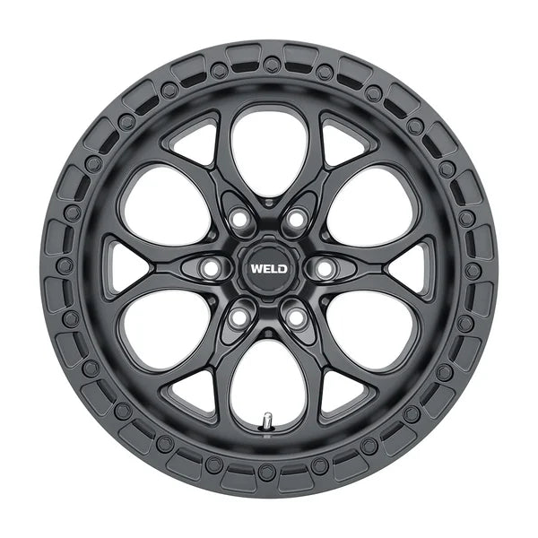 Weld Off-Road W108 17X9 Ledge 6x139.7 ET-12 BS 4.50 Satin Black - 106.1
