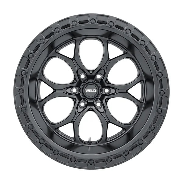 Weld Off-Road W108 20X9 Ledge 6 | 6X135 ET20 BS5.75 Satin Black / Black Ring 87.1