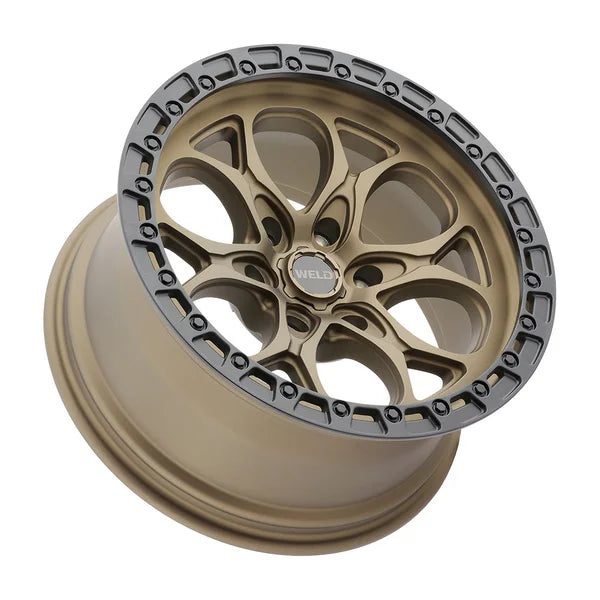 Weld Off-Road W106 20X12 Ledge 6 | 6X139.7 ET-44 BS4.75 Satin Bronze / Black Ring 106.1