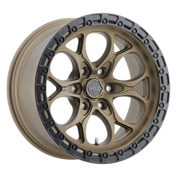 Weld Off-Road W106 20X12 Ledge 6X135 ET-44 BS4.75 Satin Bronze / Black Ring 87.1