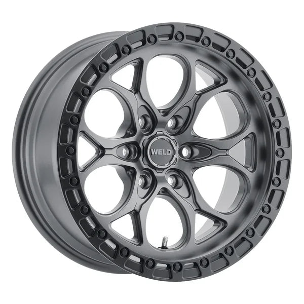 Weld Off-Road W107 20X9 Ledge 6 | 6X135 ET00 BS5.00 Satin Gun / Black Ring 87.1