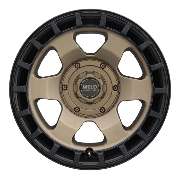 Weld Off-Road Ridge 17x9 - 5x114.3 / 5x127 BP - ET-12 - 78.1mm CB - Satin Bronze Wheel (Black Ring)