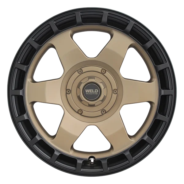 Weld Off-Road Ridge 17x9 - 6x135 / 6x139.7 BP - ET-12 - 106.1mm CB - Satin Bronze Wheel (Black Ring)