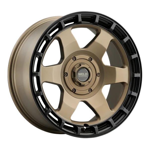 Weld Off-Road Ridge 17x9 - 6x135 / 6x139.7 BP - ET-12 - 106.1mm CB - Satin Bronze Wheel (Black Ring)