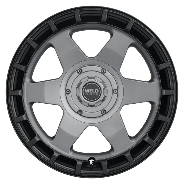 Weld Off-Road Ridge 20x9 - 5x127 / 5x139.7 BP - ET0 - 87.1mm CB - Satin Gunmetal Wheel (Black Ring)