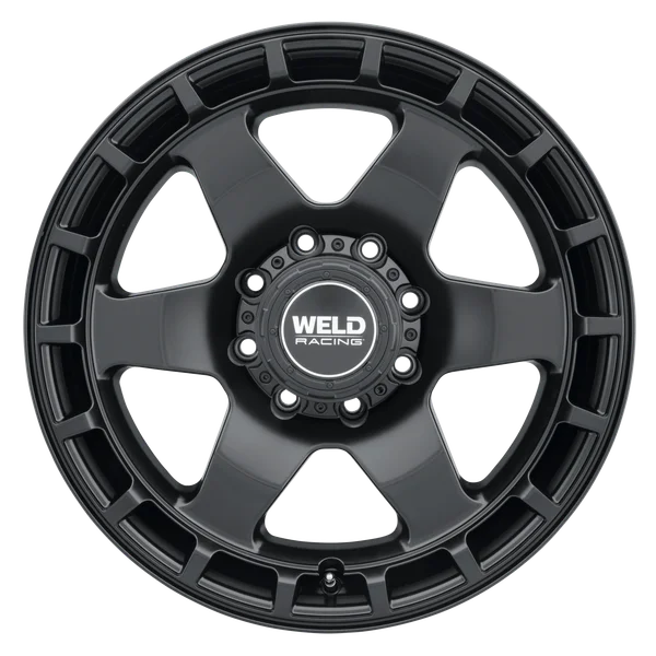 Weld Off-Road Ridge 20x9 - 8x180 BP - ET0 - 124.3mm CB - Satin Black Wheel