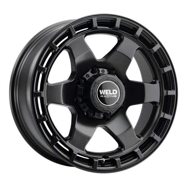 Weld Off-Road Ridge 20x9 - 8x180 BP - ET0 - 124.3mm CB - Satin Black Wheel