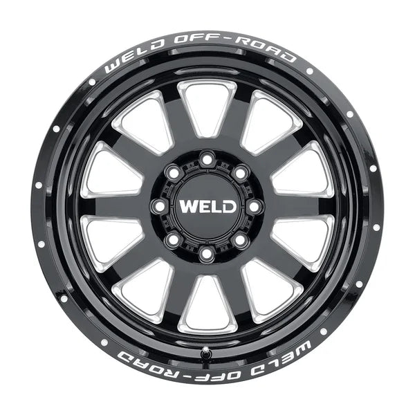 Weld Off-Road W102 20X9 Stealth 8X180 ET00 BS5 Gloss Black MIL 124.3