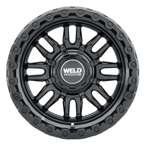 Weld Off-Road Swift 17x9in - 8x165.1 BP - ET-12 - 125.1mm CB - Gloss Black Wheel & Ring