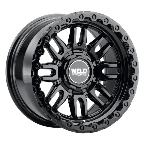 Weld Off-Road Swift 17x9in - 5x114.3 / 5x127 BP - ET-12 - 78.1mm CB - Gloss Black Wheel & Ring