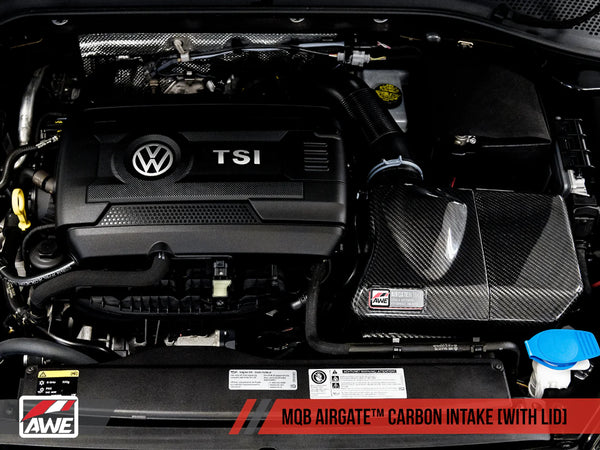 AWE Tuning Audi S3 TTS / Volkswagen MQB 1.8T/2.0T/Golf R Carbon Fiber AirGate Intake w/ Lid