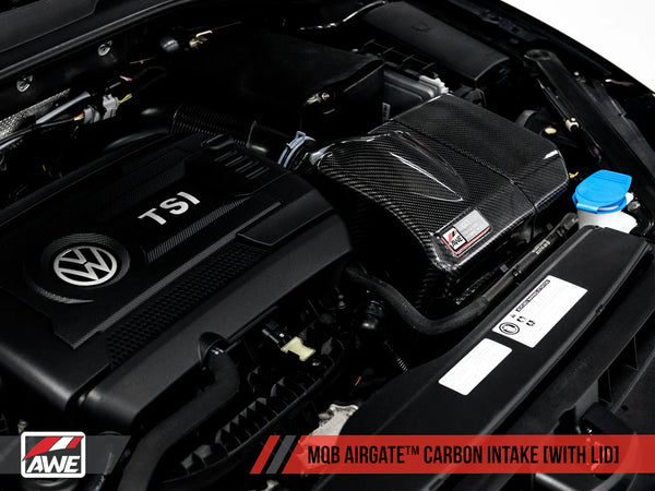 AWE Tuning Audi S3 TTS / Volkswagen MQB 1.8T/2.0T/Golf R Carbon Fiber AirGate Intake w/ Lid
